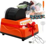 VIYUKI Rock Tumblers Kit - Includes Rough Gemstones, 4 Polishing Grits, Jewelry Fastenings,Operating Instruction, Great Stem Science Kit
