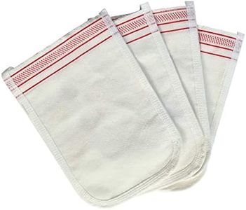 Turkish Exfoliating Gloves – Face & Body Exfoliation Mitts - Bath Hammam Spa Exfoliator Kese Glove - Body Scrub Glove to Remove Dead Skin – Brighten & Soften Skin – 4Pcs (White & Burgundy)