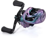 Sougayilang Baitcasting Fishing Reel,Low Profile and Light Weight Baitcaster Reel with 9+1 Corrosion Resistant Bearings and 8:1 High Gear Ratio for Anglers (Right Handed)