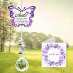 Auntie Gifts, Gifts for Auntie from Niece Nephew Sun Catchers, Aunt Auntie Birthday Gifts, Mothers Day Christmas Aunt Gifts from Niece Nephew,Presents for Auntie