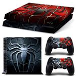 Khushi Decor Spider Man 3 Theme 3M Skin Sticker Cover for PS4 Console and Controllers