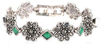 Shining Diva Fashion Oxidized Silver Jewellery Stylish Bracelet for Girls & Women Jewelry(Silver)(8659b)