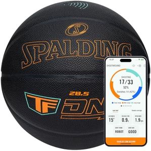 Spalding TF DNA Smart Basketball with Training App & 1-Year Subscription, Official Size 6 Women's Indoor/Outdoor Basketball, Tracks Shooting Performance & Training Metrics