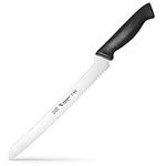 HUMBEE Chef, Serrated Bread Knife, Cuisine Pro Chef, Bread Knife 12 Inch Offset, NSF Certified