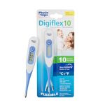 Physio Logic DigiFlex10 Digital Thermometer – Fast 10-Second Reading – Flexible Tip – Waterproof – For Oral, Rectal & Underarm Use – Medical Grade Thermometer