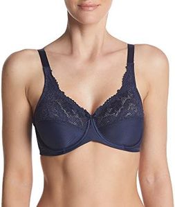 Lilyette Women's Lilyette Microfiber Minimizer Bra, -sailor blue, 40D