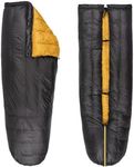 Featherstone Moondance 25 850 Fill Power Down Top Quilt Mummy Sleeping Bag Alternative for Ultralight Backpacking Camping and Thru-Hiking Color: Grey/Marigold Size: Long/Wide