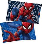 Jay Franco Marvel Spiderman Web Sides 2 Pack Pillowcase - Double-Sided Kids Super Soft Bedding