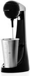OVENTE Classic Milkshake Maker Machine with 2 Speed Setting, Safety Lock & 15.2 Ounce Stainless Steel Mixing Cup & Rod, Electric Drink Mixer Ideal for Malted Milk, Protein Shakes & More, Black MS2070B