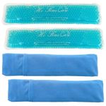 Postpartum Ice Pack, Hot and Cold Pads for Postpartum Essentials, 3 Count Gel Cooling Pad, Fast Pain Relief Convenient for Postpartum Recovery Helps Reduce Swelling (Blue)