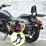 Lorababer Motorcycle Steel Luggage Rack Backrest Detachable Upright Backrest Sissy Bar Compatible with K-awasaki Vulcan S 650 VN650 EN650 VN EN 650 2015 2016 2017 2018 2019 2020 2021 2022