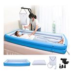 Inflatable Bathtub Medical Portable Tub for Adults Indoor Shower Blow Up Bathtub Bed Bathing for Elderly Bedridden Patients Disabled Bed Shower Inflatable Tub Home Care Handicap Bed Accessories