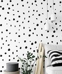 QuoteMyWall 9 Sheets Polka Dot Wall Stickers For Bedrooms Dalmation Dalmatian Spot Polka Dot Wall Stickers Childrens Kids Decor Decals Irregular Animal Stickers Home Nursery 216 Pack