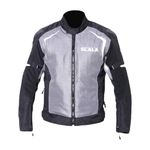 SCALA GEARS Marvel Bike Riding Jacket | SAFET-TECH CE Level 2 Protectors | Includes Thermal & Rain Liner With Shoulder Protection 100% Polyester Moto Rider Jacket Grey (Size-3XL)