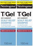 Neutrogena T/Gel Scalp Relief Anti-Dandruff Shampoo (150ml) With 3% Salicylic Acid, Suitable for Those Prone to Scalp Psoriasis and Seborrhoeic Dermatitis (Pack of 2)