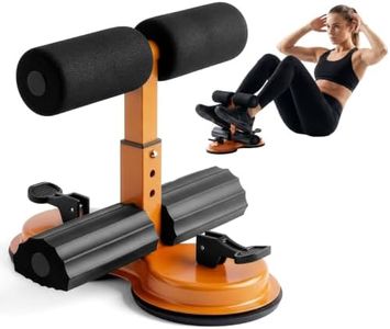 SQUATZ Portable Sit Up Bar Floor Holder with 2 Strong Suction Cups for Abs, Pull Up Bar, Sticky Pad, Adjustable Foot Holder for Thigh, Workout for Office Home Gym for Men and Women, Support 661 lbs