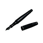 Monteverde Invincia Color Fusion Stealth Black Fountain Pen, Fine Nib (MV41137F)