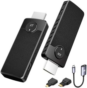 DanDun Émetteur et récepteur HDMI sans fil, Plug & Play, kit d'extension portable de sortie de 50 m, transmission sans fil HDMI prend en charge le streaming vidéo de l'ordinateur portable à HDTV