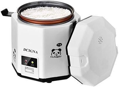 DCIGNA 1.2L Mini Rice Cooker, Electric Lunch Box, Travel, Small, Removable Non-stick Pot, Keep Warm Function, Suitable For 1-2 People - For Cooking Soup, Rice, Stews, Grains & Oatmeal