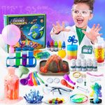 Science Kits for Kids - 70 Science Experiments Kit for Kids Age 6 7 8 9 10 11 12+ Year Old, STEM Educational Science Toys Gifts for Girls Boys, Chemistry Set, Crystal Growing, Erupting Volcano