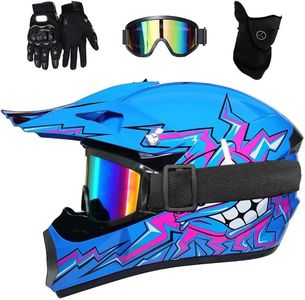 Youth Kids ATV Motocross Helmet – Blue