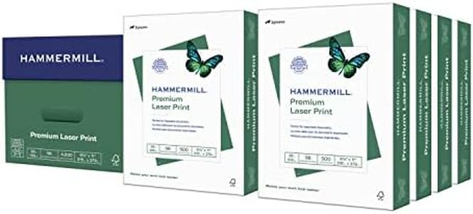 Hammermill Printer Paper, Premium Laser Print 28 lb, 8.5 x 11-8 Ream (4,000 Sheets) - 98 Bright, Made in the USA, 125534C