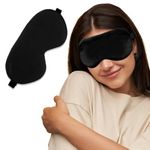 RIXTEC Eye Mask for Sleeping with Adjustable Strap Super Soft Sleeping Mask Blind Fold for Comfortable Sleep Travelling Sleep Mask Pad for men and women(R2)