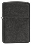 Zippo Windproof Lighter - Classic Black Crackle - Refillable for Lifetime Use - Adjustable Flame - Gift Box - Metal Construction - Made in USA Construction