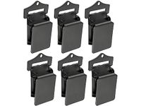 Wise Linkers Wall Clips Matte Black for Rug Hanging and Animal Hide Hanging (Pack of 6) Rug Grippers/Rug Clips/Rug Hangers from