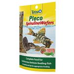 Tetra Pleco Fish Food Spirulina Wafers 42g, 100% Vegetable Premium Fish Food for Bottom Feeding Fish