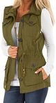 Koodred Women's Casual Military Uti