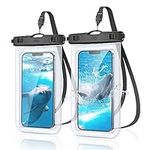 YOSH Waterproof Phone Pouch, 2 Pack IPX8 Waterproof Phone Case for Swimming, Underwater Phone Case for iPhone 15 14 13 12 11 Pro XS, Samsung S24 S23 S22, Huawei P60 Mate 60 up to 6.8"