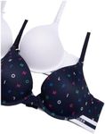 Tommy Hilfiger Women's Microfiber Push Up Bra 2-Pack, 34C