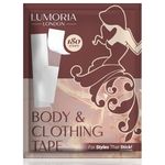 Lumoria Double Sided Tape for Clothes, and Fashion Tape (180 Pack) | Body Tape for Women Fabric Tape & Clothing Tape | Strong Transparent Clear Hem Tape for All Shades and Sensitivity