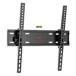 VonHaus TV Wall Bracket for 26-55" Screens, TV Bracket with Spirit Level, Flat to Wall Mount with Tilt, 45kg Capacity, Max VESA: 400x400mm