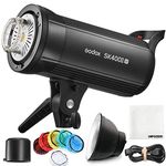 Godox SK400IIV LED Studio Flash 400Ws, 2.4G GN65 5600K Studio Strobe Light with LED Modeling Lamp Bowens Mount for Studio,Commerce Phototgraphy (SK400II Upgraded Version)