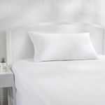Amazon Basics Hypoallergenic Cotton Pillow Protector, 50 x 80 cm (Pack of 2), White