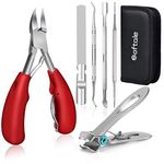 Podiatrist Super Sharp Nail Clippers for Thick & Ingrown Hard Toenail Fingernail. Stainless Steel Clippers Toenail Cutters. Professional Pedicure Tool for Men Women Senior