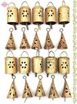 Sparkle Dreams 20 Pieces Shabby Chic Rustic Style Bells Metal Small Cow Bells for Crafts Christmas Tree Jingle Hanging Harmony Bells (Cutting)