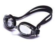 Premium Optical Swimming Goggle - with choice of Silver Mirror or Grey Tinted Lens (Light Grey Lens. Minus 2.0)