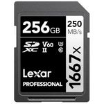 Lexar Professional 1667x 256 GB SDXC UHS-II Memory Card, V60, Read Upto 250MB/s