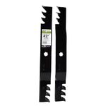 MaxPower 561811X Commercial Mulching 2-Blade Set for 42 Inch Cut John Deere Replaces AM137328, AM141033, GX22151, GY20850