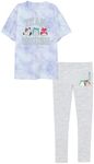 Squishmallows Girl's Short-Sleeve Tee and Leggings 2-Piece Set-Large Multicolored