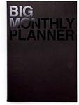 JSTORY Big Monthly Planner Stitch Bound Lays Flat Huge Undated Year Round Flexible Cover Goal/Time Organizer Thick Paper Eco Friendly Customizable A3 16 Months 18 Sheets Ver B