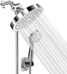 Shower Head with Handheld Combo, 6 Inch High Pressure Rainfall Showerhead with Hand Held 70 Inch Hose for Bath - Adjustable Swivel Shower Head Spray Anti-Leak Nozzles - Universal Fit