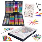 KINSPORY 278 PCS Art Set for Kids, Art Supplies Art Kits for Kids, Deluxe Painting Art Set, Coloring Drawing Case Gift for Artists Teens Boys Girls 4 5 6 7 8 9 10 11 12