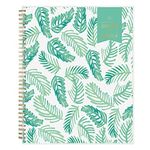 Blue Sky Day Designer for 2023-2024 Academic Year Weekly and Monthly Planner, 8.5' x 11', Frosted Flexible Cover, Wirebound, Palms (137891-A24)