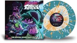 Friday Night Funkin' The Official Soundtrack Vol. 1 "Game Over" Edition Blue White Splatter Colored Vinyl 2LP (240 Copies Pressed)