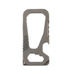 Rayeeley Carabiner Clip Keychain Titanium Mini Multi-Functional Screwdriver Bottle Opener Snap Hook Buckle Key Chain for Outdoor Backpack Hiking Pocket EDC Tool