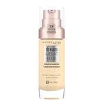 Maybelline Foundation, Dream Radiant Liquid Hydrating Foundation with Hyaluronic Acid and Collagen - Lightweight, Medium Coverage Up to 12 Hour Hydration - 10 Ivory